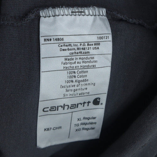 Carhartt Men's Grey XL Regular Fit Cotton Workwear T-Shirt