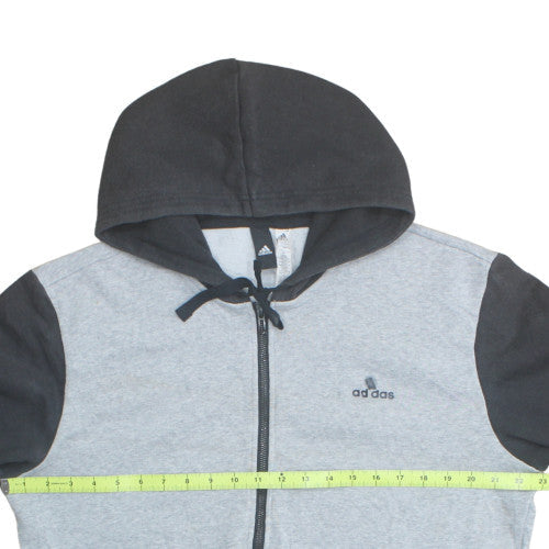 adidas Men's Grey Full Zip Hoodie XL Sports Fleece Jumper