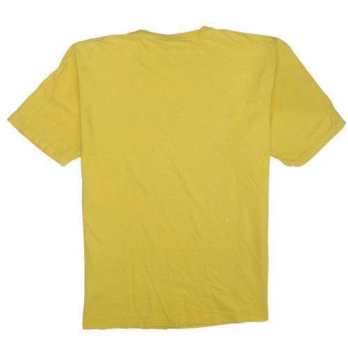 Tommy Jeans Men's Yellow Hilfiger Denim Cotton T-Shirt Size L