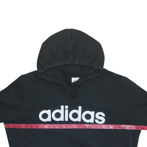 Adidas Men Black 2XL Pullover Hoodie Fleece Sportswear