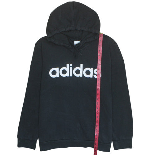 Adidas Men Black 2XL Pullover Hoodie Fleece Sportswear