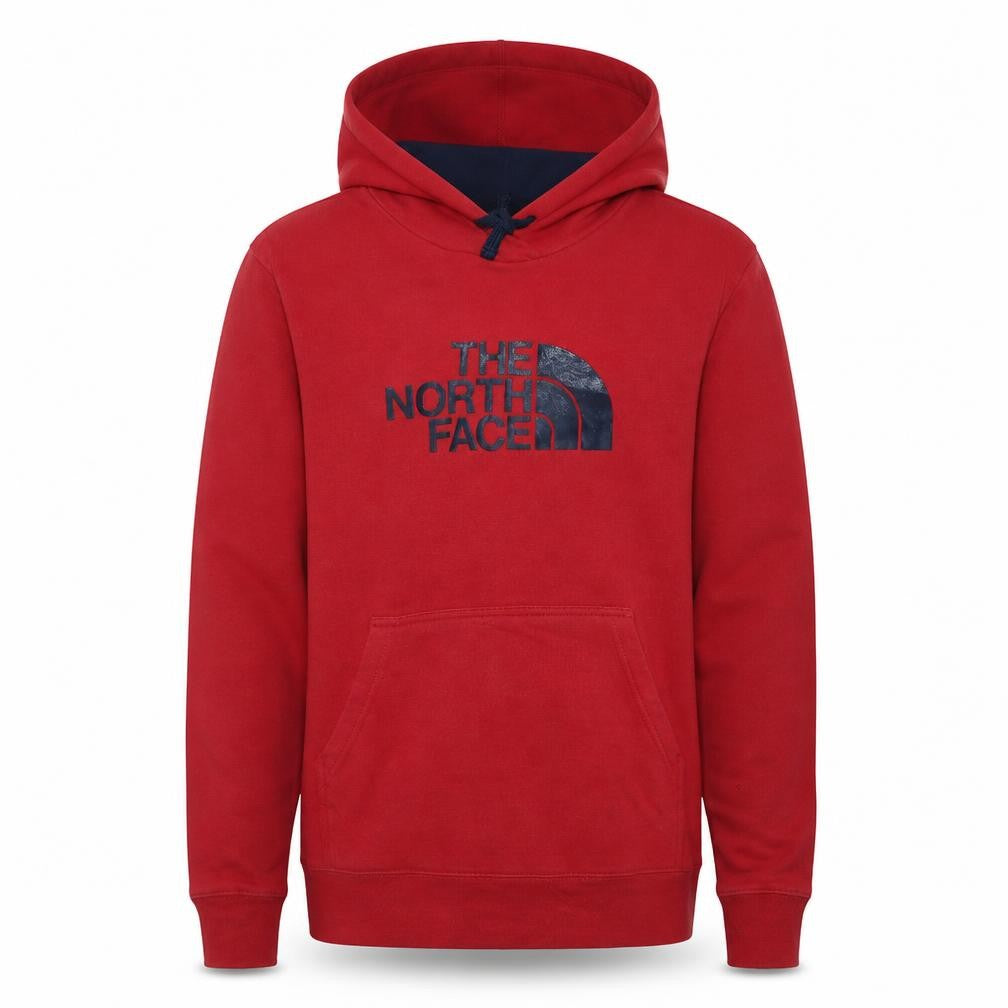 The North Face Men's Red Pullover Hoodie Size S Regular Fit Fleece