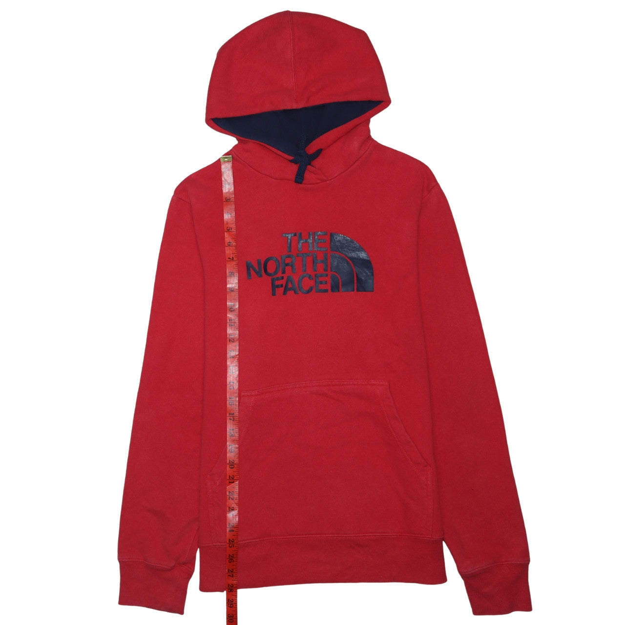 The North Face Men's Red Pullover Hoodie Size S Regular Fit Fleece