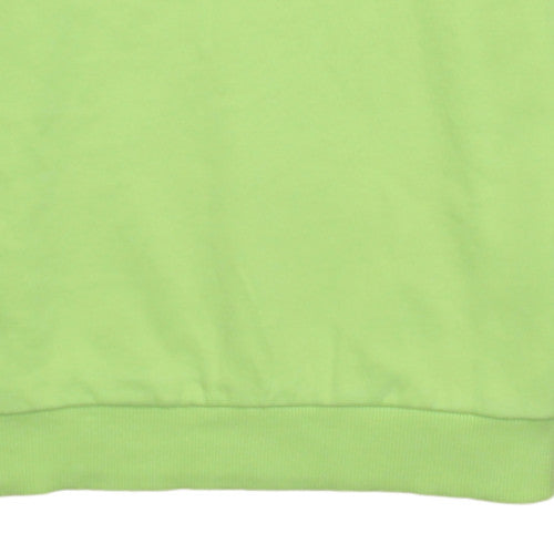 The North Face Men's Green L Crew Neck Cotton Pullover Sweatshirt