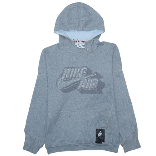 Nike Men’s Grey Pullover Hoodie Small Fleece Long Sleeve Sportswear