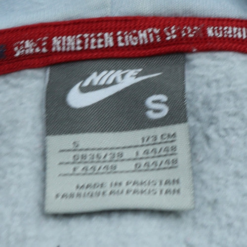 Nike Men’s Grey Pullover Hoodie Small Fleece Long Sleeve Sportswear
