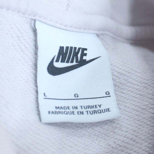 Nike Men's White Roll Neck Cotton Sweatshirt Size L