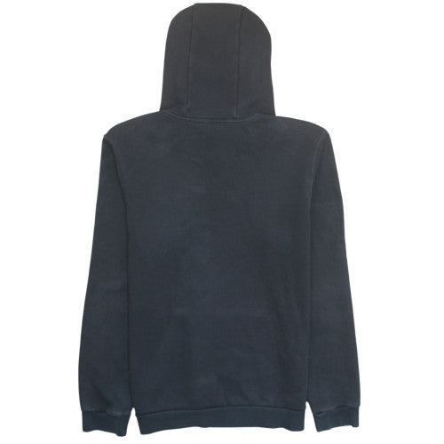 Adidas Mens Black Pullover Hoodie L Logo Graphic Fleece Sweatshirt