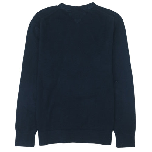 Tommy Hilfiger Men's Navy Blue Cotton Crew Neck Pullover Jumper M