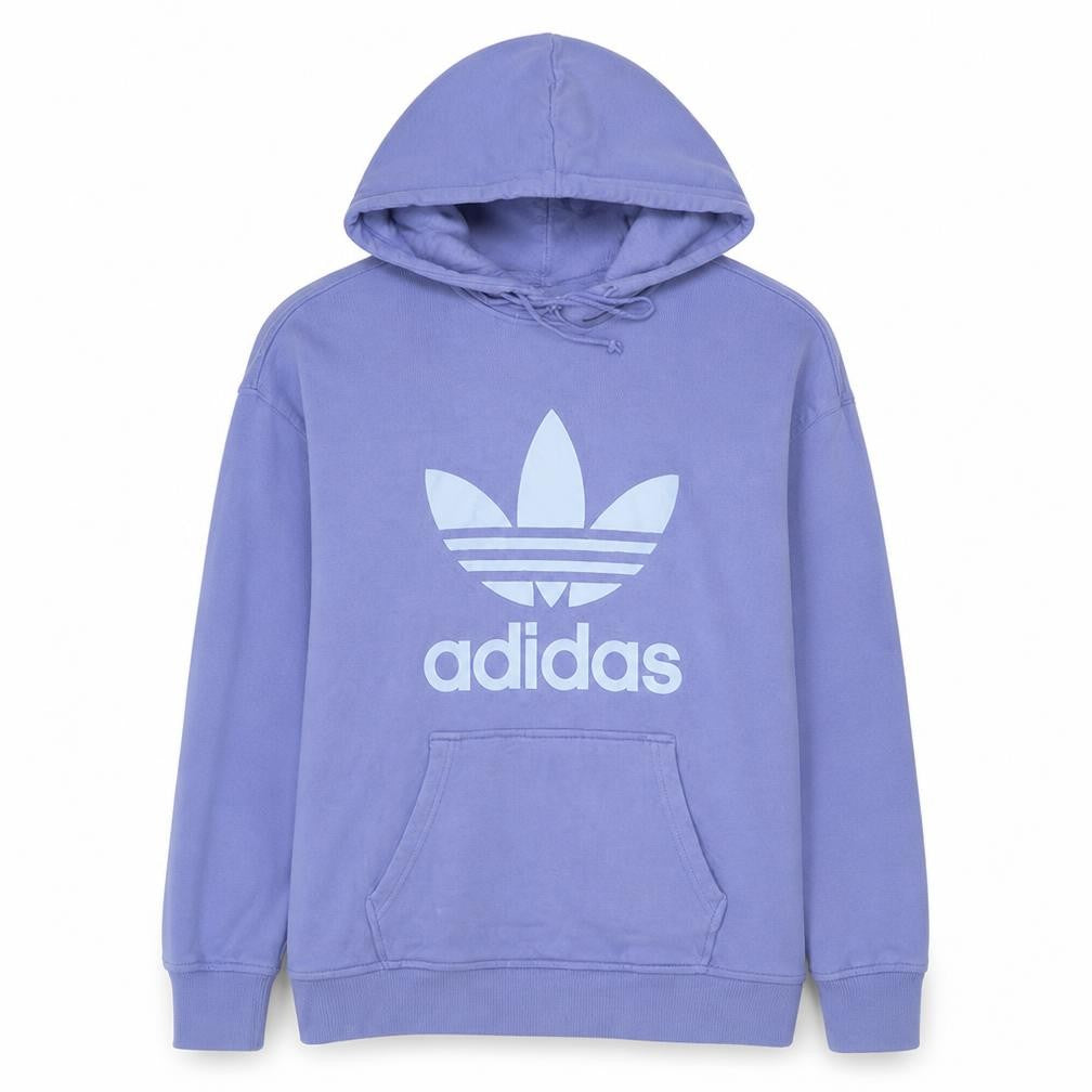 Adidas Women Purple Hooded Pullover Sweatshirt Size 8 UK