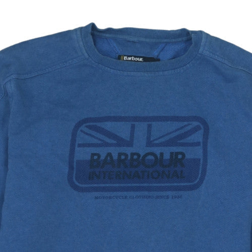 Barbour International Mens Blue L Pullover Sweatshirt