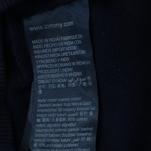Tommy Jeans Men's Blue Crew Neck Logo Sweatshirt Size S
