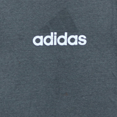 Adidas Men's Dark Grey Crew Neck Short Sleeve T-Shirt XL