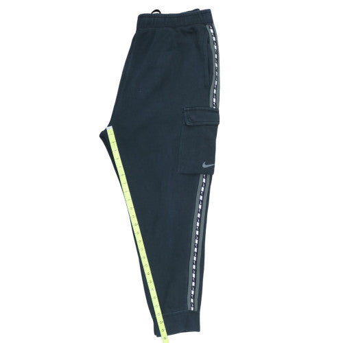 Nike Men's Black Cargo Jogger Trousers L Regular Fit Fleece