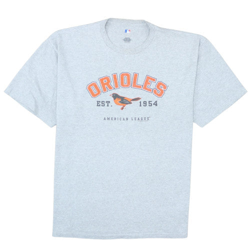 MLB Genuine Merchandise Men's Grey Orioles Graphic XL T-Shirt