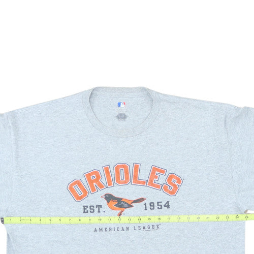 MLB Genuine Merchandise Men's Grey Orioles Graphic XL T-Shirt
