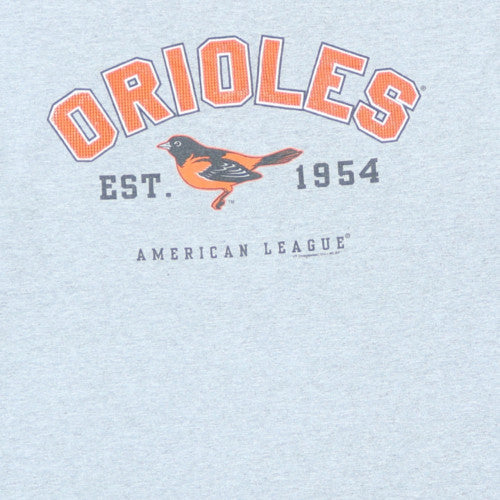 MLB Genuine Merchandise Men's Grey Orioles Graphic XL T-Shirt