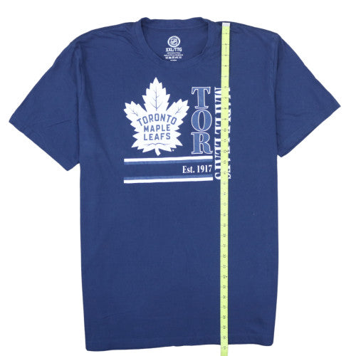 NHL Men’s Blue Toronto Maple Leafs 2XL Cotton Graphic T-Shirt