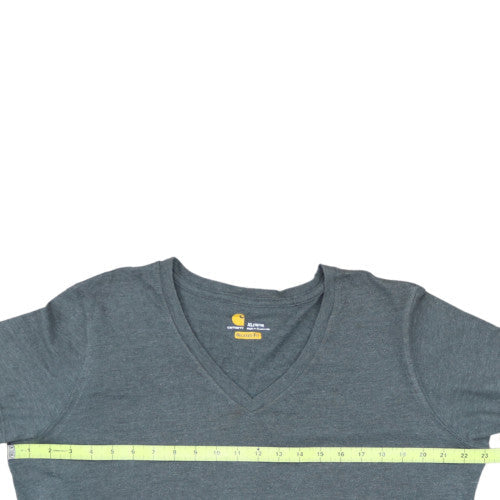 Carhartt Men's Grey XL Relaxed Fit V-Neck Cotton T-Shirt