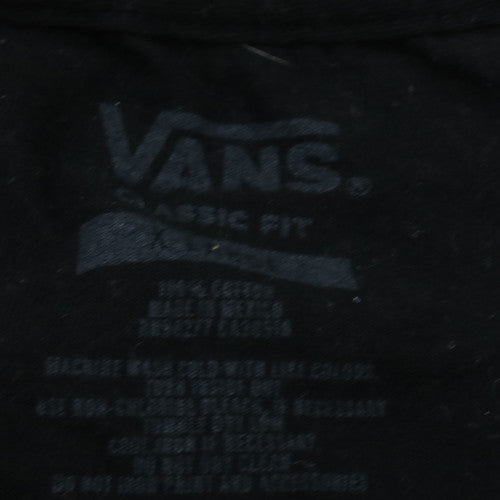 Vans Men's Black L Classic Fit Skull Graphic T-Shirt