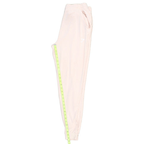 Gymshark Women Pink L Joggers Viscose Blend Drawstring Cuffed Trousers