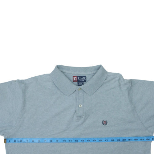 Chaps Men’s Blue Cotton Polo Shirt XL Classic Fit