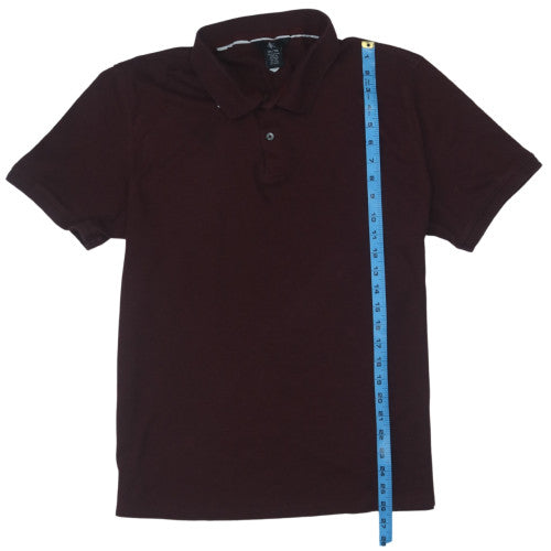 Calvin Klein Men's Brown XL Cotton Short Sleeve Polo Shirt