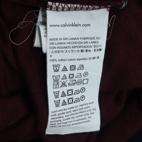 Calvin Klein Men's Brown XL Cotton Short Sleeve Polo Shirt