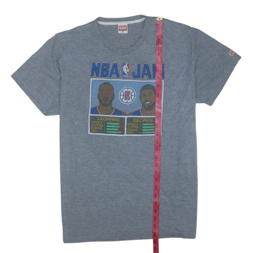 Homage Men's Grey NBA Jam T-Shirt Size XL Graphic Print