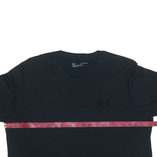 Under Armour Men's Black XL Loose Fit Crew Neck T-Shirt