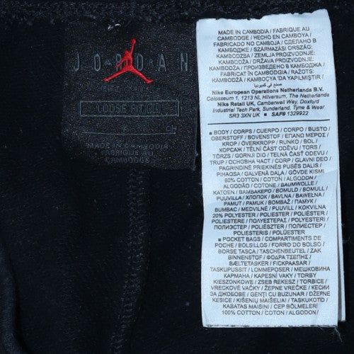 Jordan Men's Black L Fleece Sweatpants Joggers Tapered Fit