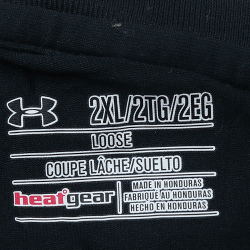 Under Armour Men’s Black 2XL HeatGear Loose Fit Sports T-Shirt