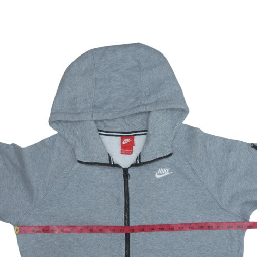 Nike Men's Grey Full Zip Hoodie M Regular Fit Sportswear