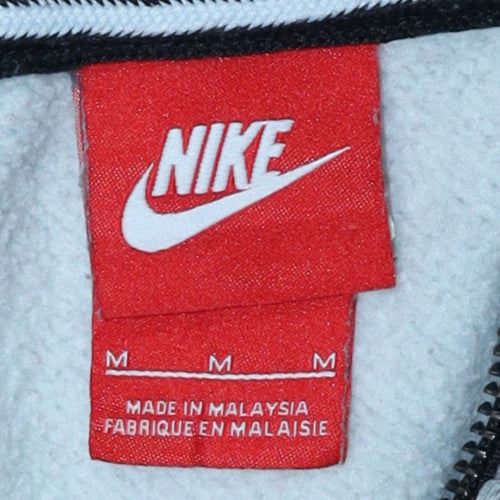 Nike Men's Grey Full Zip Hoodie M Regular Fit Sportswear
