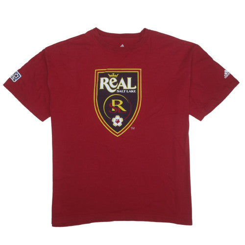 Adidas Men’s Red Real Salt Lake XL Graphic Sports T-Shirt