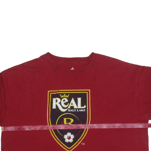 Adidas Men’s Red Real Salt Lake XL Graphic Sports T-Shirt