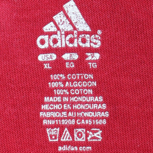 Adidas Men’s Red Real Salt Lake XL Graphic Sports T-Shirt