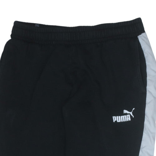 Puma Men's Black Jogger Sweatpants L Fleece Regular Fit