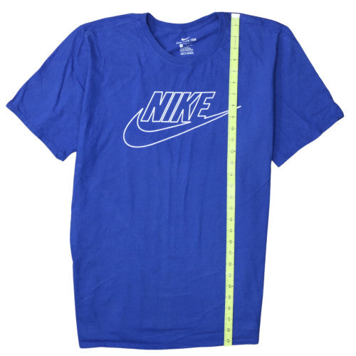 Nike Men's Blue Graphic Logo Sports T-Shirt Size L