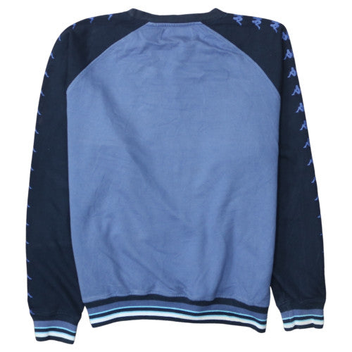 Kappa Men's Blue Crew Neck Logo Sweatshirt Size L