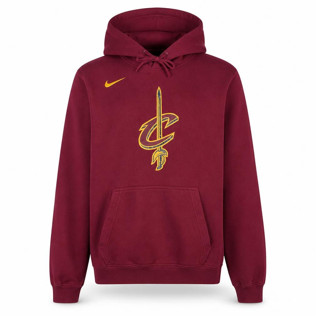 Nike Men’s Maroon Hoodie Medium Pullover NBA Graphic Cotton Blend