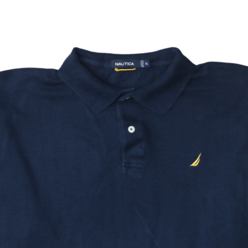 Nautica Men's Blue XL Cotton Short Sleeve Polo Shirt