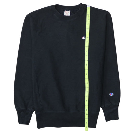 Champion Mens Black Large Reverse Weave Crew Neck Sweatshirt