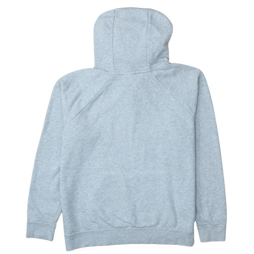 Nike Womens Grey Pullover Hoodie Large Cotton Logo Sweatshirt