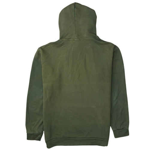 Adidas Men's Green Pullover Hoodie XL Fleece Logo Sweatshirt