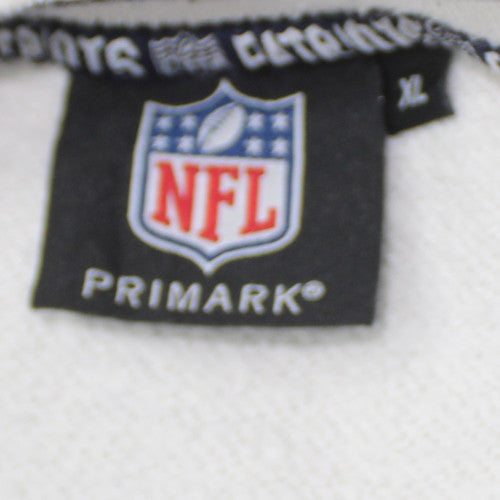 Primark NFL Men’s White Sweatshirt XL Patriots Graphic Pullover