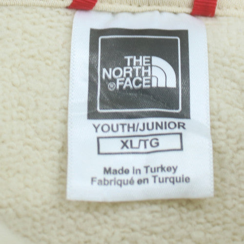 The North Face Boys Beige XL Pullover Hoodie 100% Cotton Fleece
