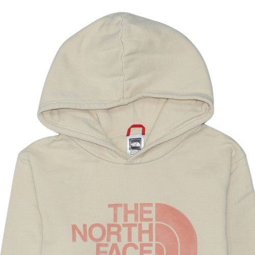 The North Face Boys Beige XL Pullover Hoodie 100% Cotton Fleece