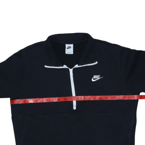 Nike Men's Black M 1/2 Zip Pullover Sweatshirt Classic Sports Style