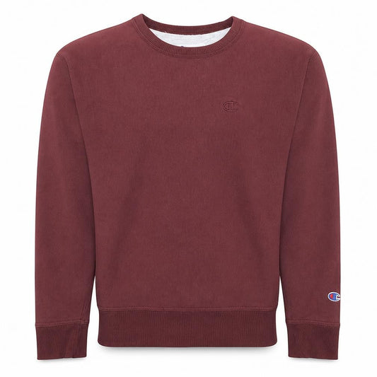 Champion Men's Red Crew Neck Pullover Sweatshirt M Regular Fit